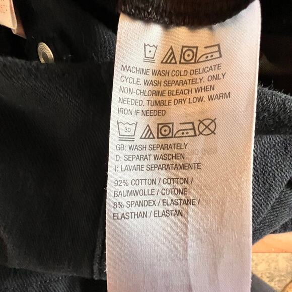 Belle by Kim Gravel Straight Leg Flexibelle Pants Black Modern Classic Size 4 - Picture 7 of 8